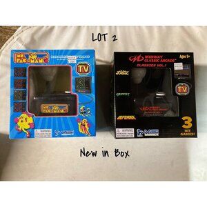 Ms. Pacman Gaming System & Midway Classic Arcade  Lot 2 New In Box